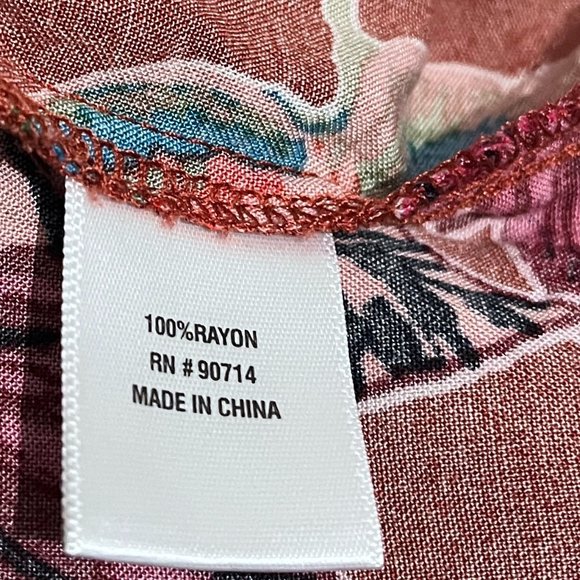 Ivy Street Tropical Floral Flowy Off-The-Shoulder Dress - Picture 12 of 13